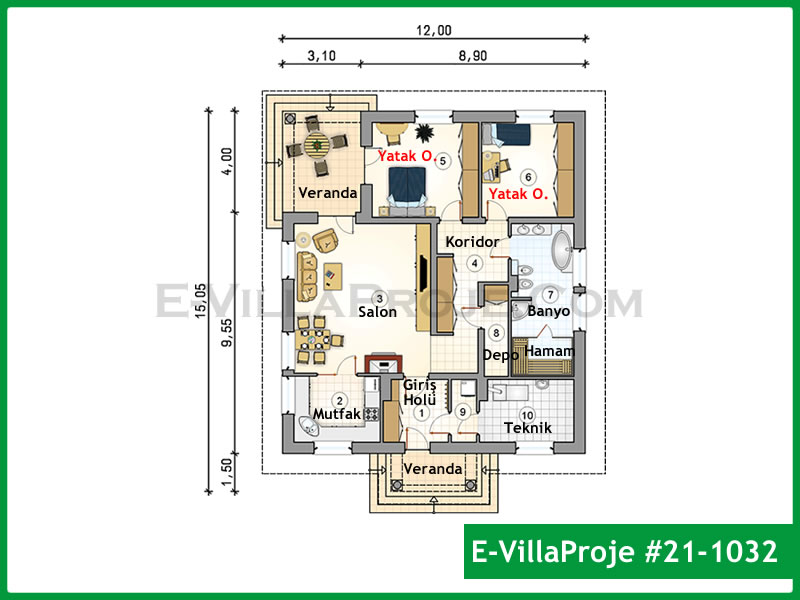 Ev Villa Proje #21 - 1032 Galeri Görseli 2