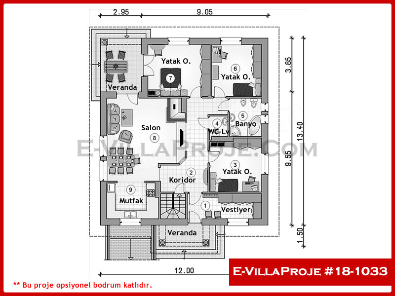 Ev Villa Proje #18 - 1033 Galeri Görseli 2