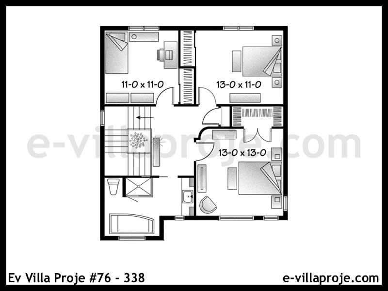 Ev Villa Proje #76 - 338 Galeri Görseli 3