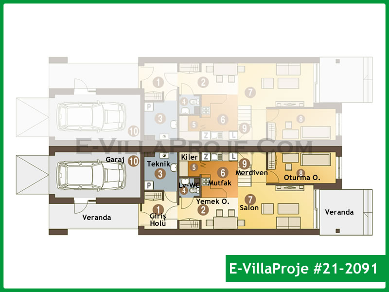 Ev Villa Proje #21 - 2091 Galeri Görseli 2
