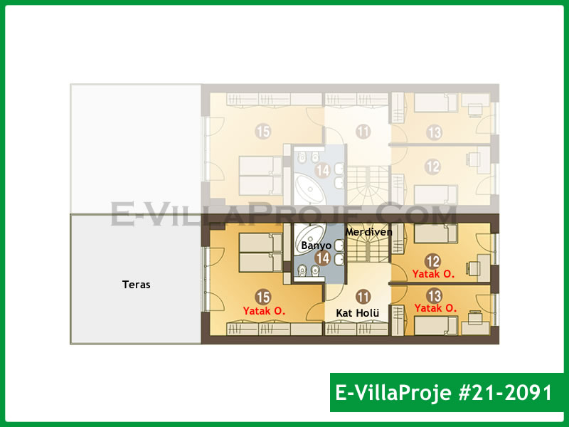 Ev Villa Proje #21 - 2091 Galeri Görseli 3
