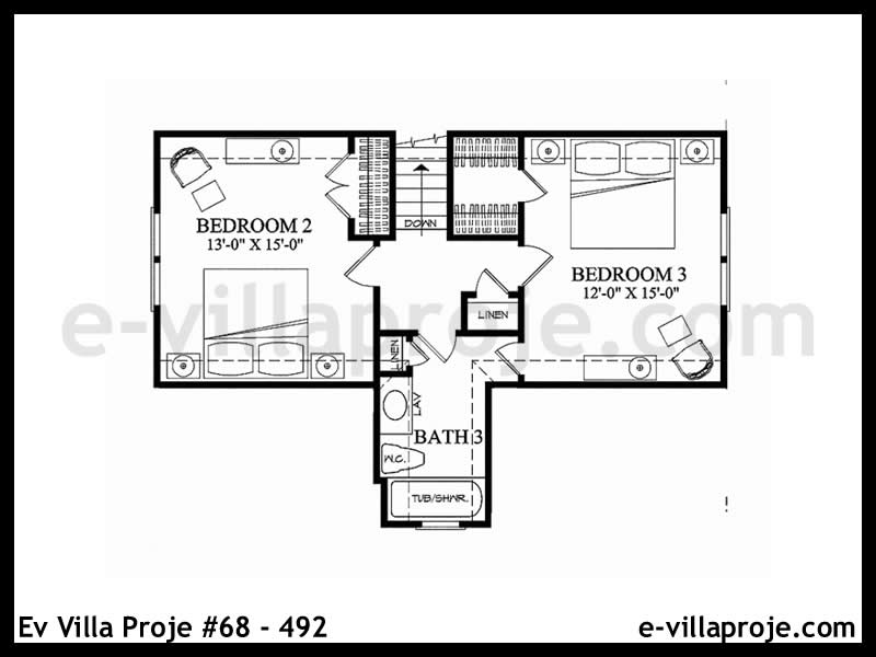 Ev Villa Proje #68 - 492 Galeri Görseli 3
