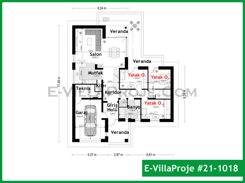 Ev Villa Proje #21 - 1018 Galeri Görseli 2