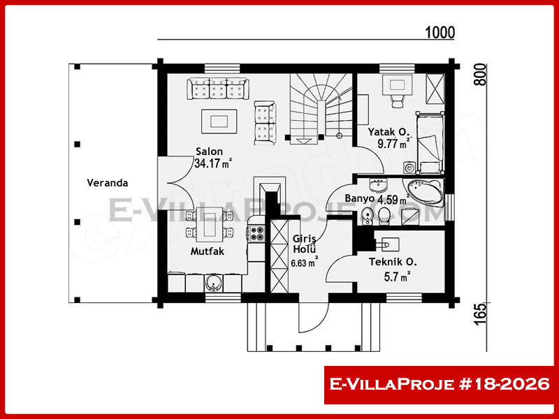 Ev Villa Proje #18 - 2026 Galeri Görseli 2