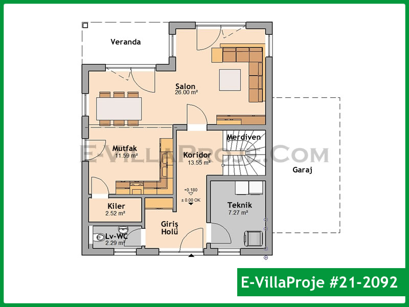 Ev Villa Proje #21 - 2092 Galeri Görseli 2