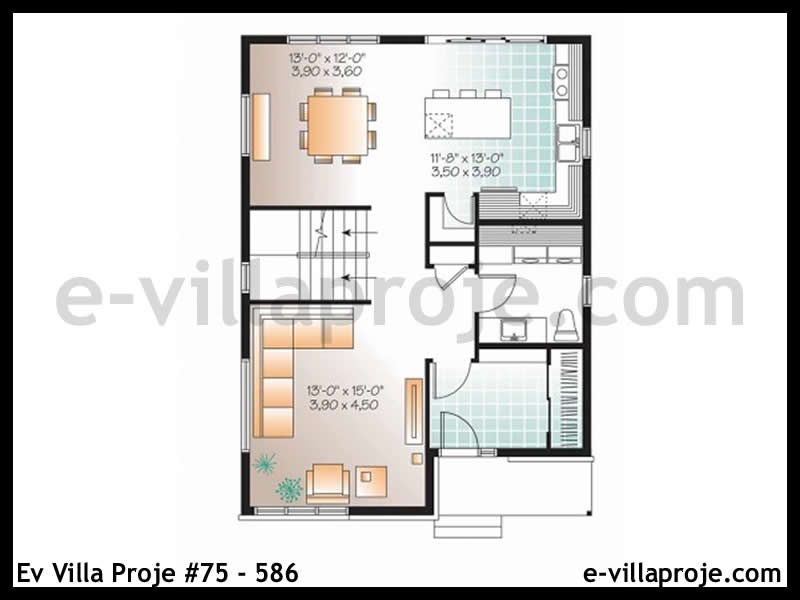 Ev Villa Proje #75 - 586 Galeri Görseli 2