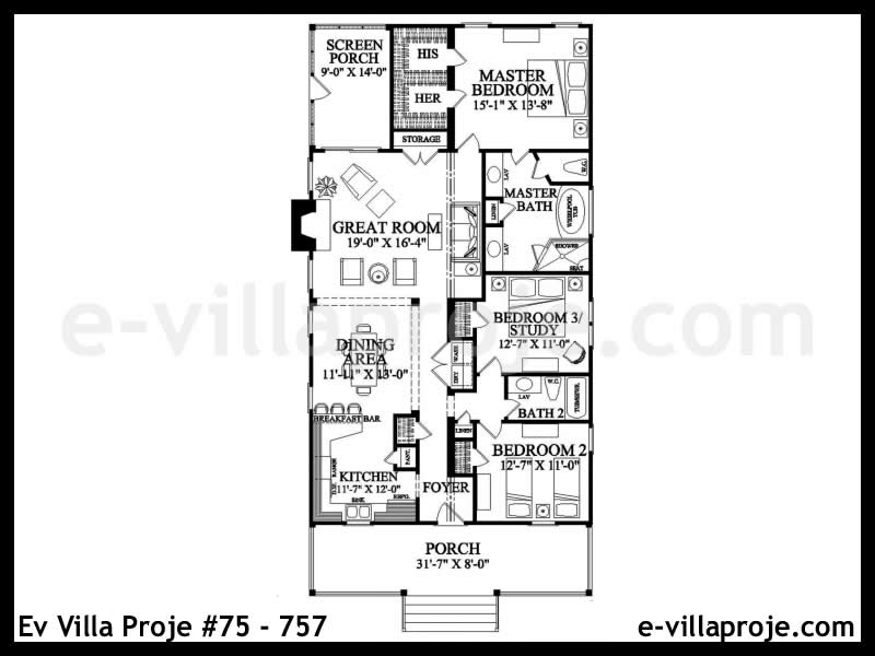 Ev Villa Proje #75 - 757 Galeri Görseli 2