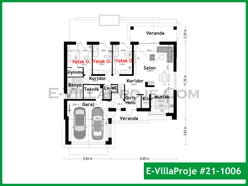 Ev Villa Proje #21 - 1006 Galeri Görseli 2