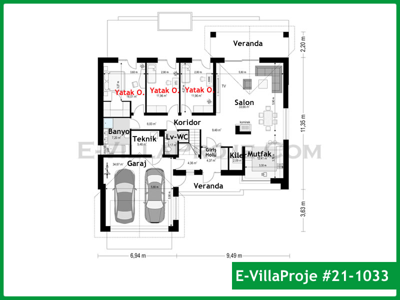 Ev Villa Proje #21 - 1033 Galeri Görseli 2