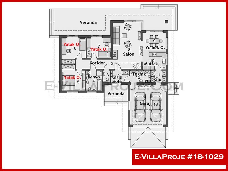 Ev Villa Proje #18 - 1029 Galeri Görseli 2
