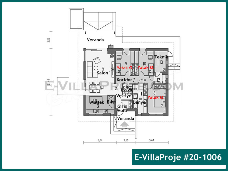 Ev Villa Proje #20 - 1006 Galeri Görseli 2