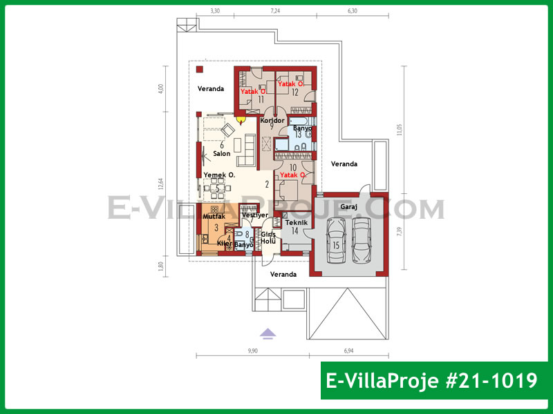 Ev Villa Proje #21 - 1019 Galeri Görseli 2