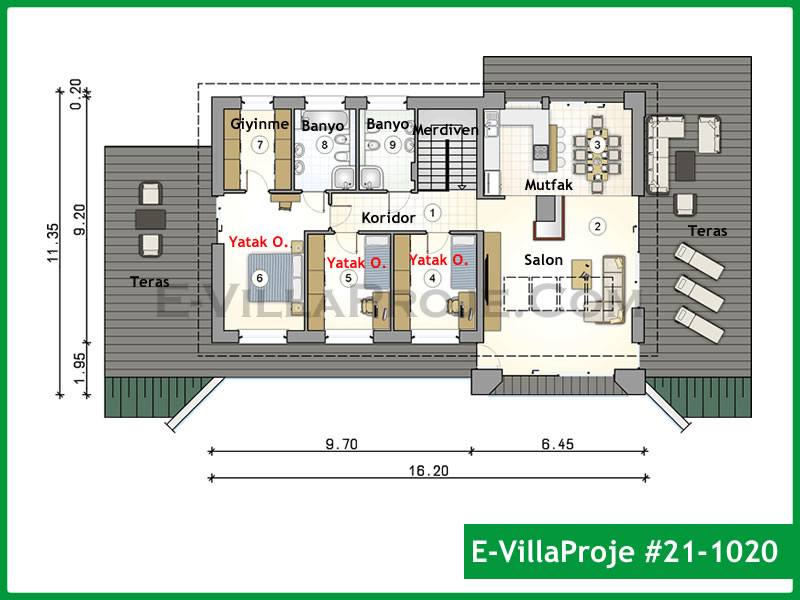 Ev Villa Proje #21 - 1020 Galeri Görseli 2