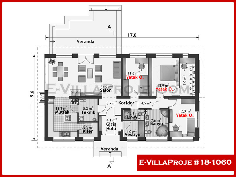 Ev Villa Proje #18 - 1060 Galeri Görseli 2