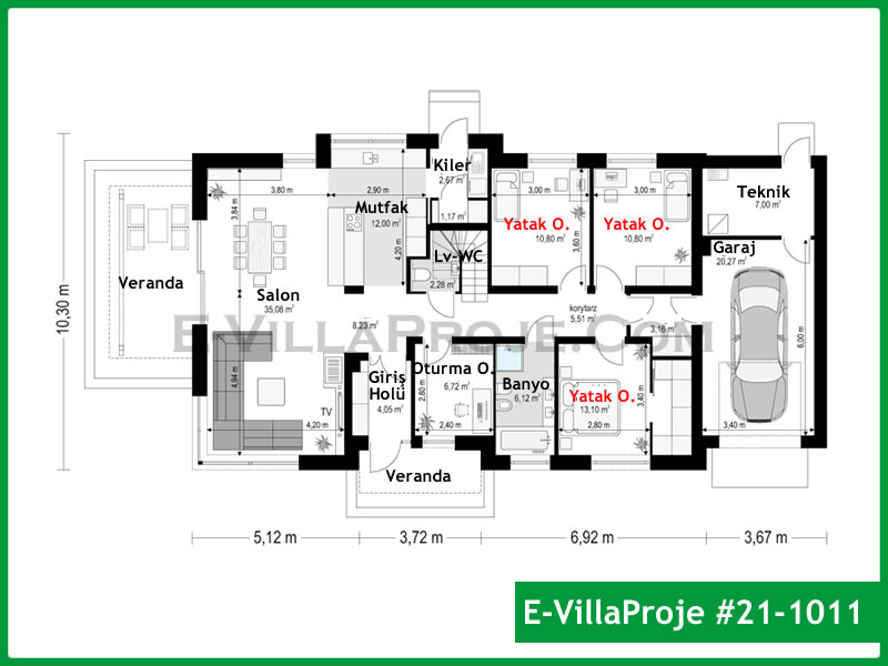 Ev Villa Proje #21 - 1011 Galeri Görseli 2