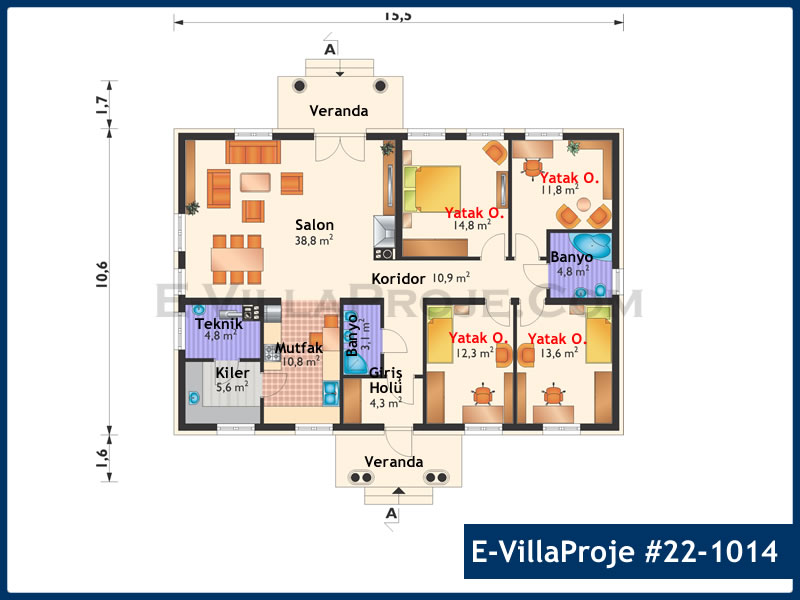 Ev Villa Proje #22 - 1014 Galeri Görseli 2