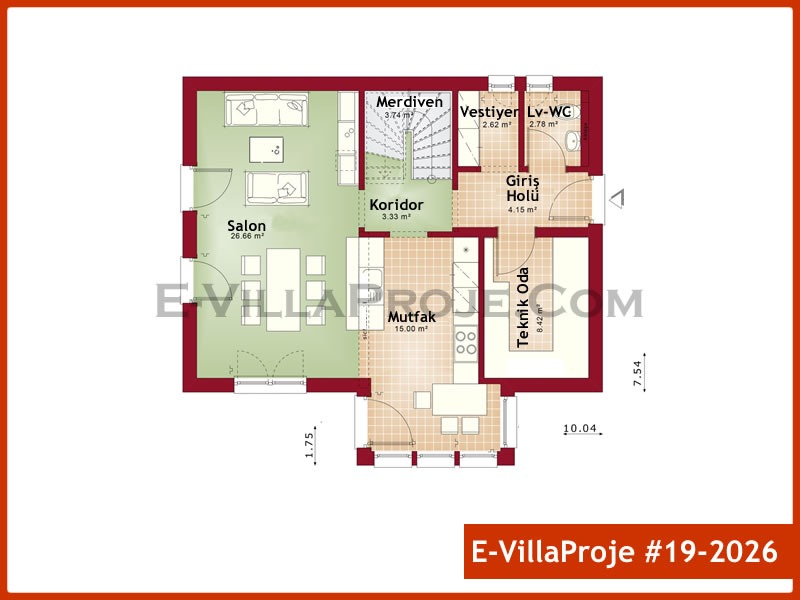 Ev Villa Proje #19 - 2026 Galeri Görseli 2