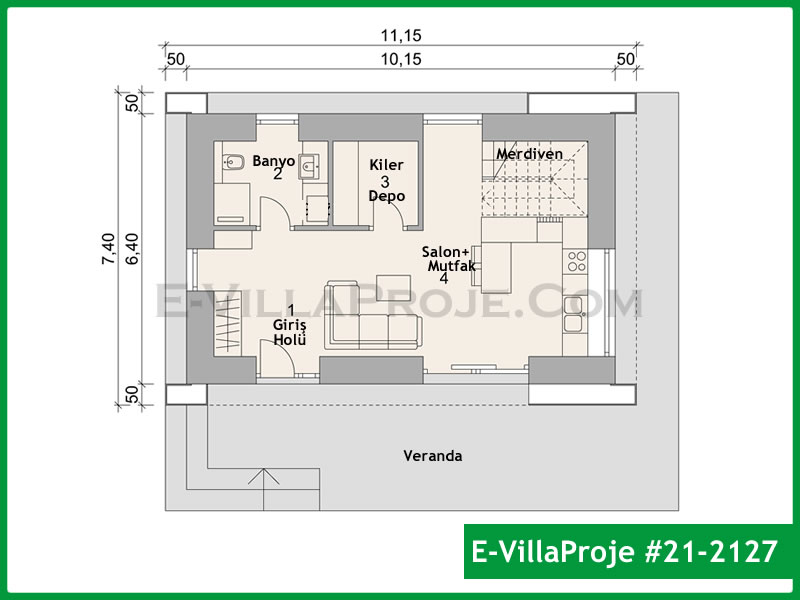 Ev Villa Proje #21 - 2127 Galeri Görseli 2