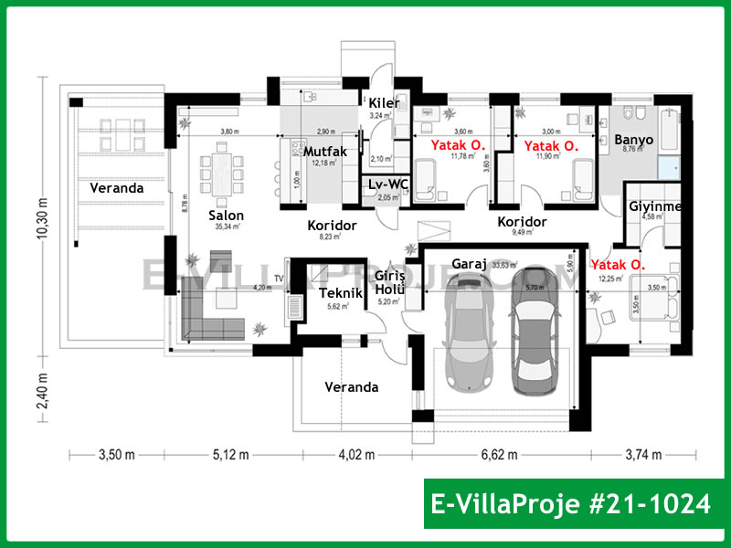 Ev Villa Proje #21 - 1024 Galeri Görseli 2