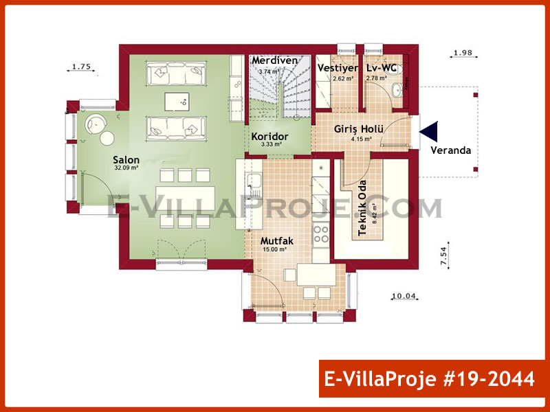 Ev Villa Proje #19 - 2044 Galeri Görseli 2