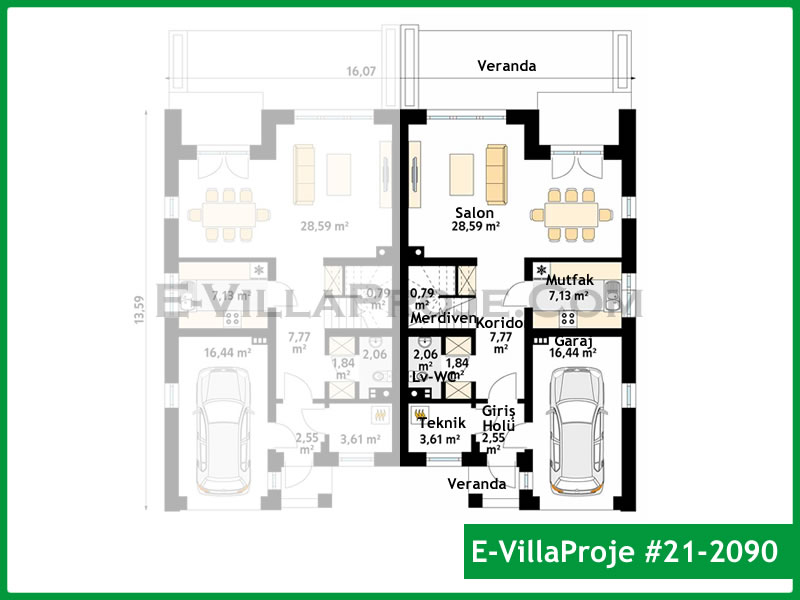 Ev Villa Proje #21 - 2090 Galeri Görseli 2