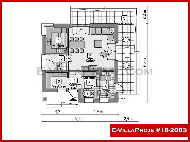 Ev Villa Proje #18 - 2083 Galeri Görseli 2