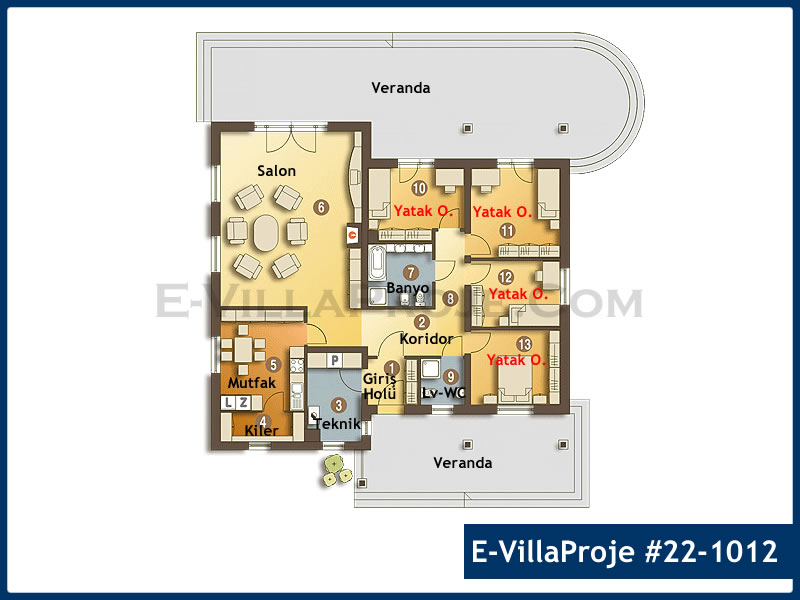 Ev Villa Proje #22 - 1012 Galeri Görseli 2