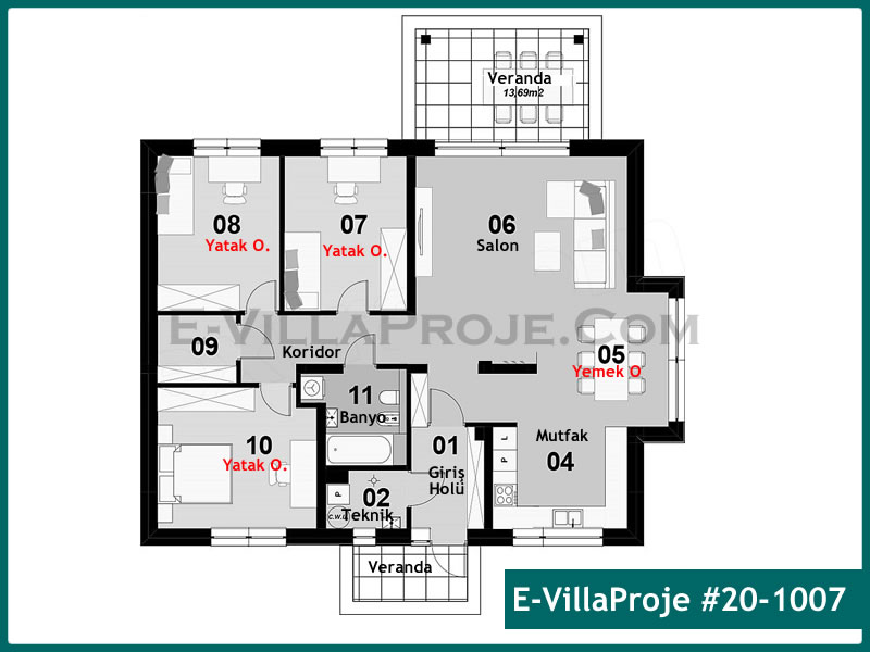 Ev Villa Proje #20 - 1007 Galeri Görseli 2