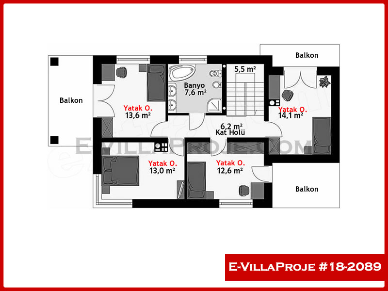 Ev Villa Proje #18 - 2089 Galeri Görseli 3