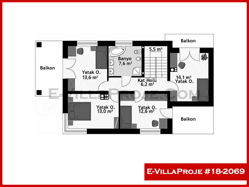Ev Villa Proje #18 - 2069 Galeri Görseli 3