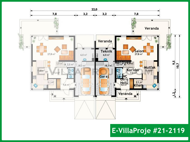 Ev Villa Proje #21 - 2119 Galeri Görseli 2