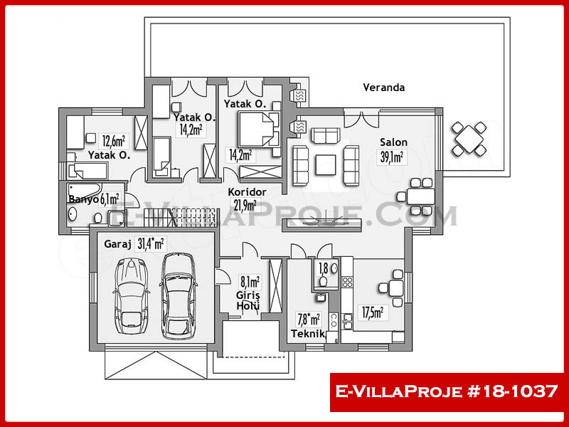 Ev Villa Proje #18 - 1037 Galeri Görseli 2