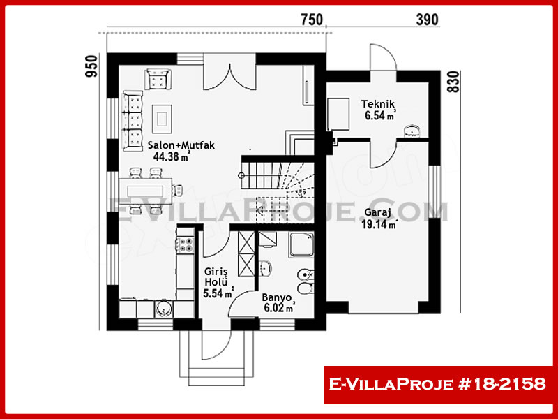 Ev Villa Proje #18 - 2158 Galeri Görseli 2