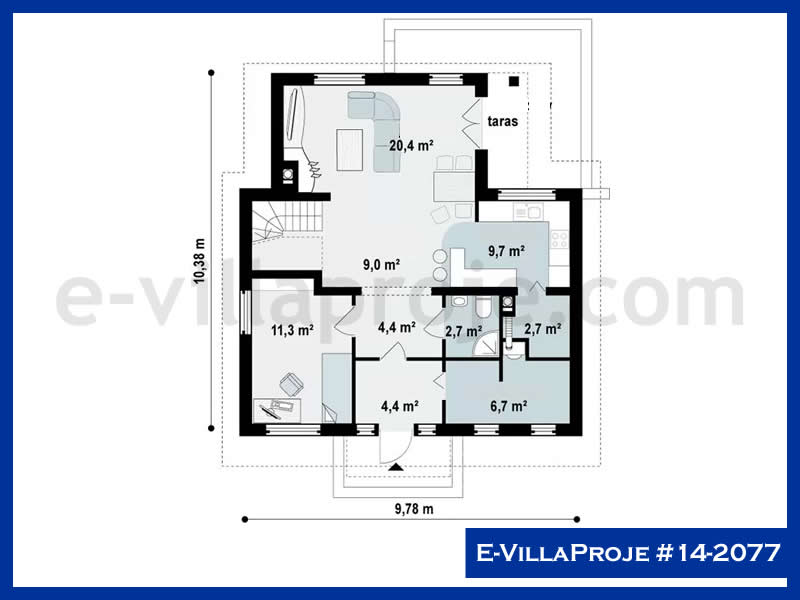 Ev Villa Proje #14 - 2077 Galeri Görseli 2