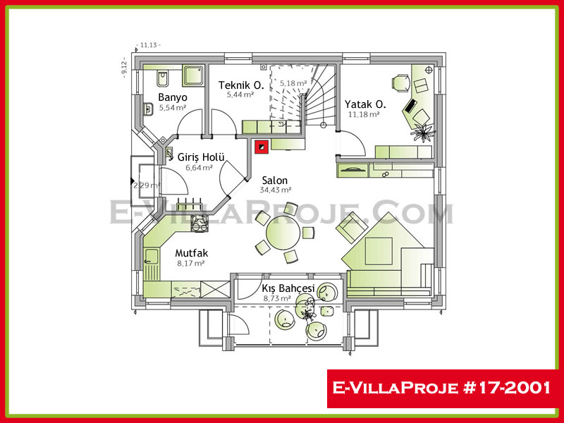 Ev Villa Proje #17 - 2001 Galeri Görseli 2