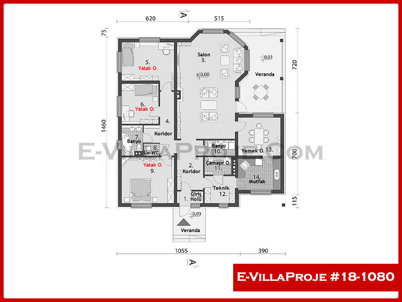 Ev Villa Proje #18 - 1080 Galeri Görseli 2