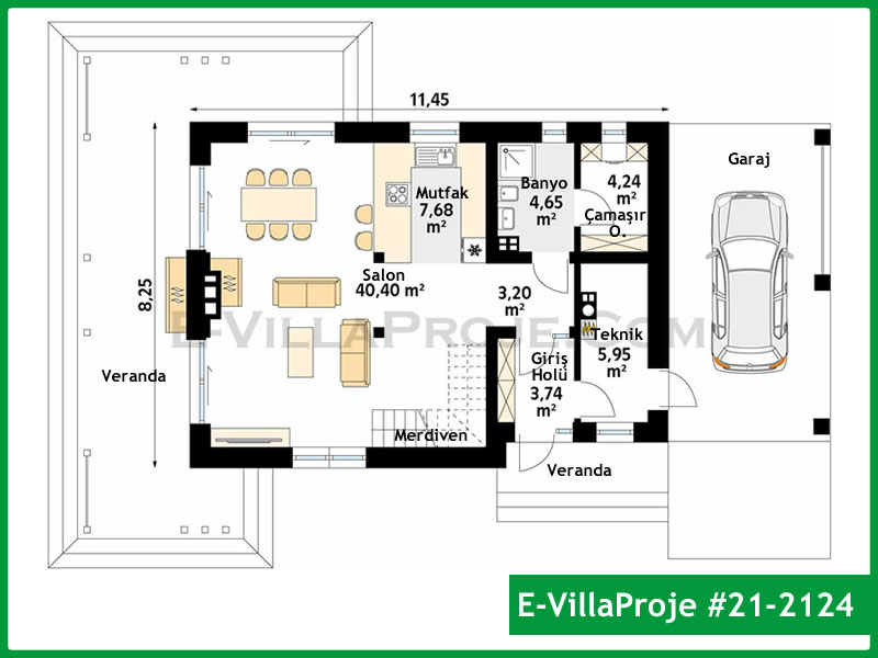Ev Villa Proje #21 - 2124 Galeri Görseli 2