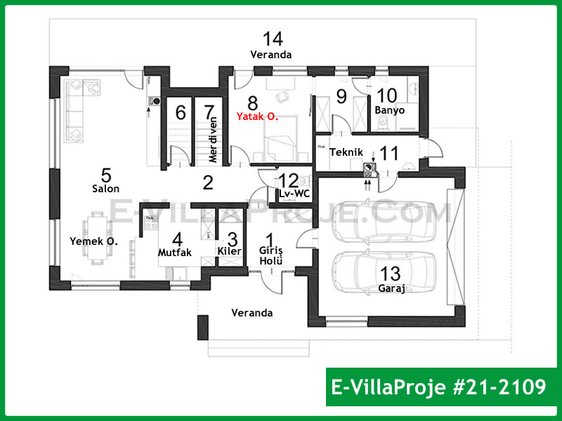 Ev Villa Proje #21 - 2109 Galeri Görseli 2