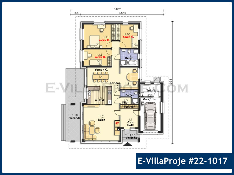 Ev Villa Proje #22 - 1017 Galeri Görseli 2