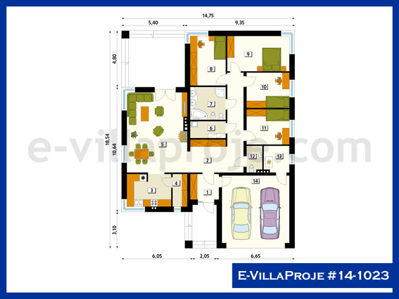 Ev Villa Proje #14 - 1023 Galeri Görseli 2