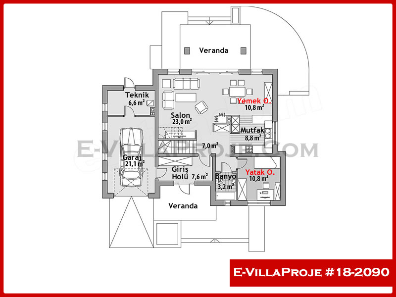Ev Villa Proje #18 - 2090 Galeri Görseli 2