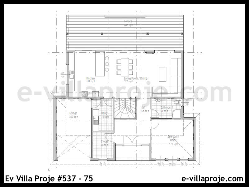 Ev Villa Proje #537 - 75 Galeri Görseli 2