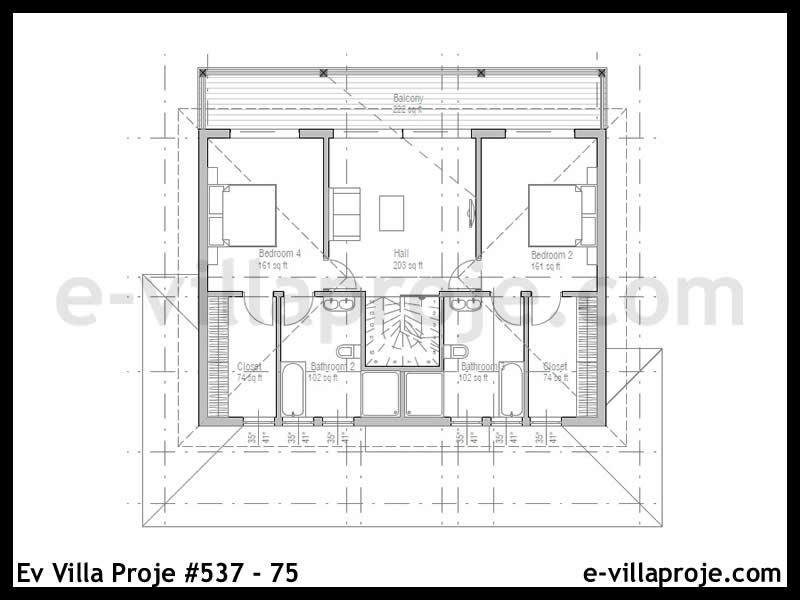 Ev Villa Proje #537 - 75 Galeri Görseli 3
