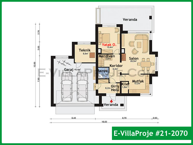 Ev Villa Proje #21 - 2070 Galeri Görseli 2