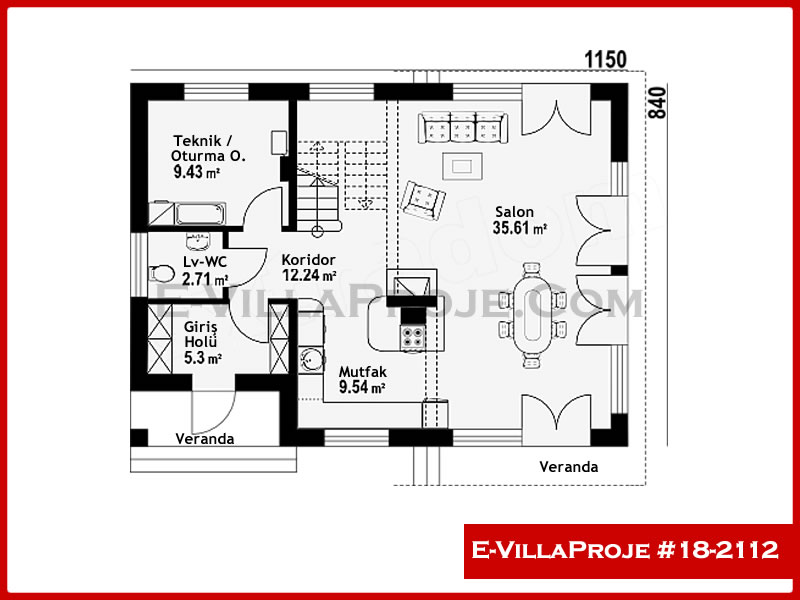 Ev Villa Proje #18 - 2112 Galeri Görseli 2