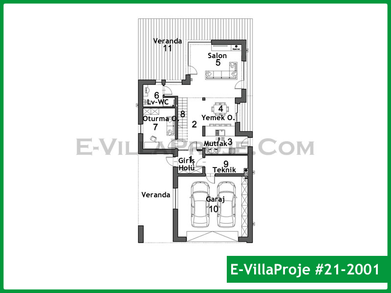 Ev Villa Proje #21 - 2001 Galeri Görseli 2