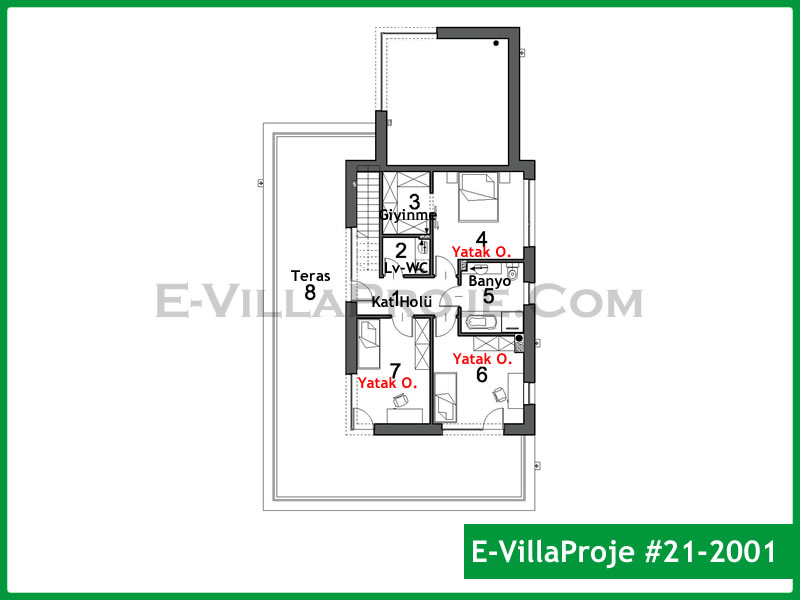 Ev Villa Proje #21 - 2001 Galeri Görseli 3
