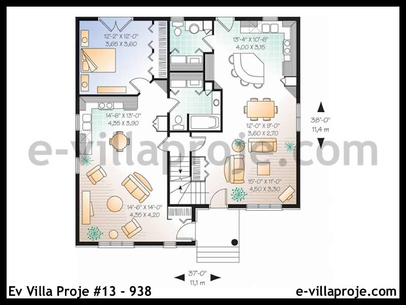 Ev Villa Proje #13 - 938 Galeri Görseli 2