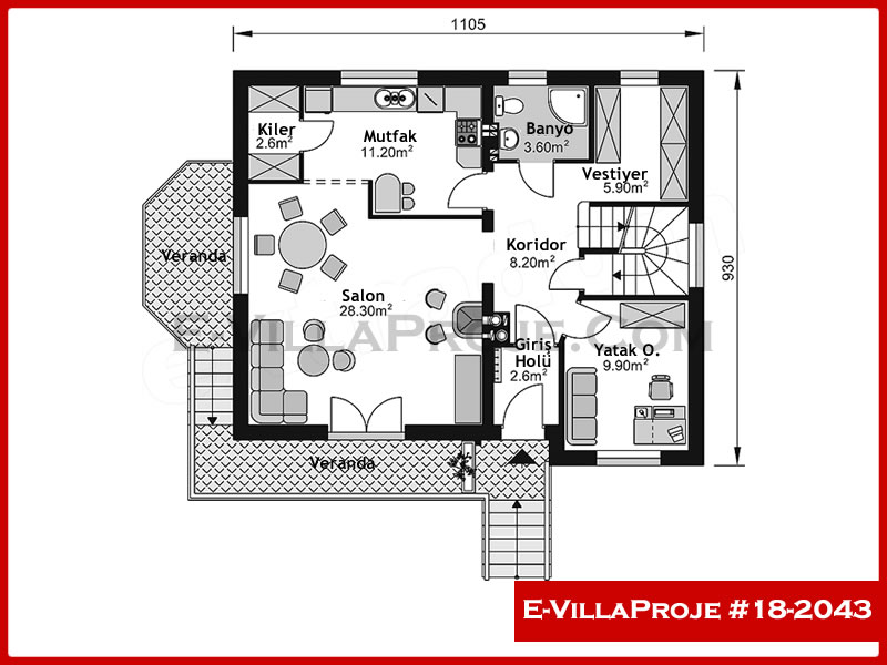 Ev Villa Proje #18 - 2043 Galeri Görseli 2