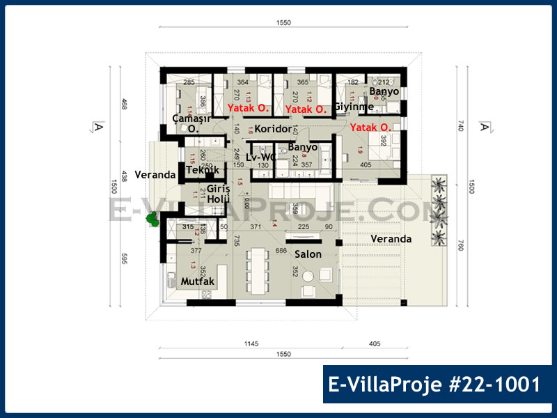Ev Villa Proje #22 - 1001 Galeri Görseli 2